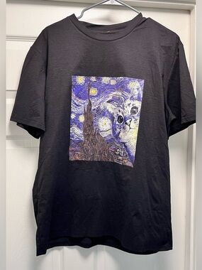 NWT rare unisex oversized ladies large men’s oversized medium starry night cats